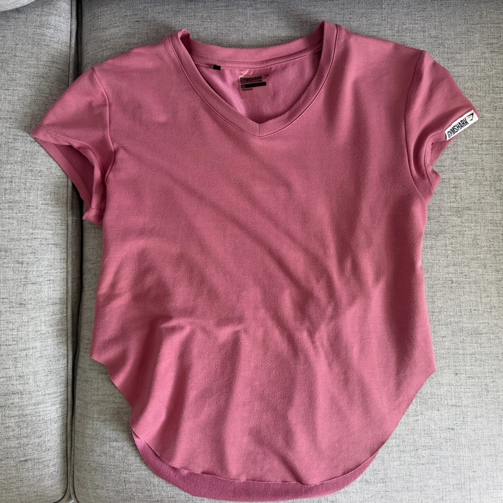 Gymshark Pink Short Sleeve Top XS